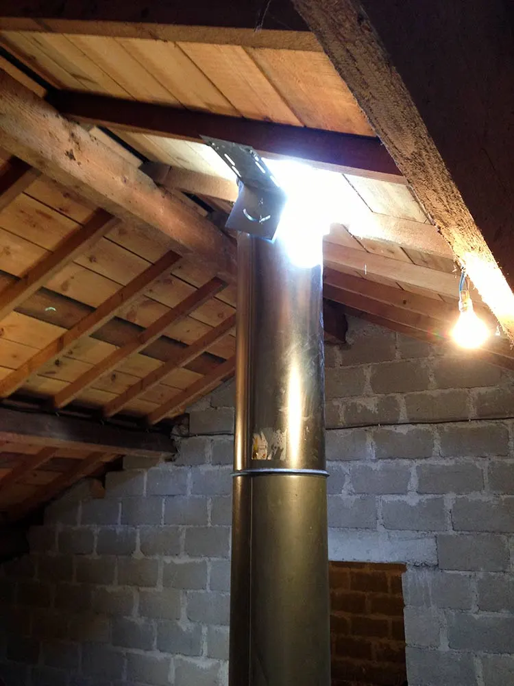 Installation poêle double face à Bouguenais