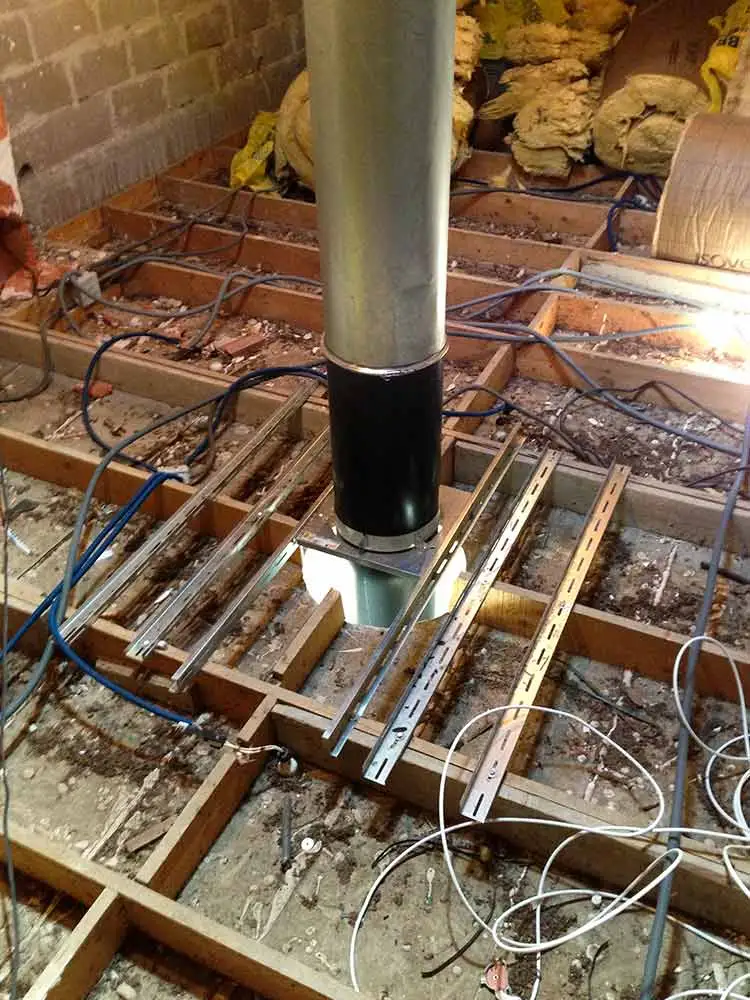 Installation insert bois à a Bouguenais