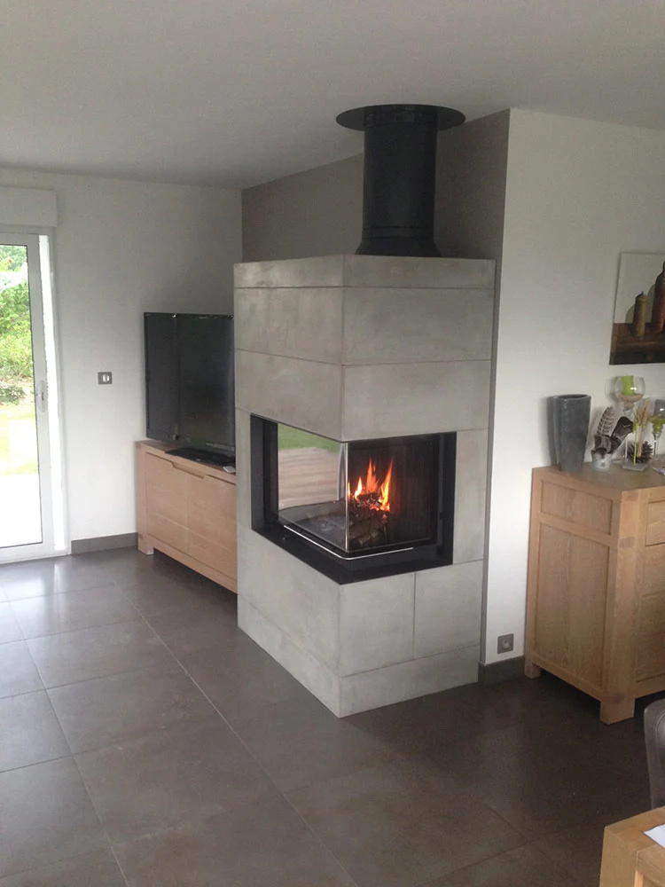 Installation insert a bois Challans