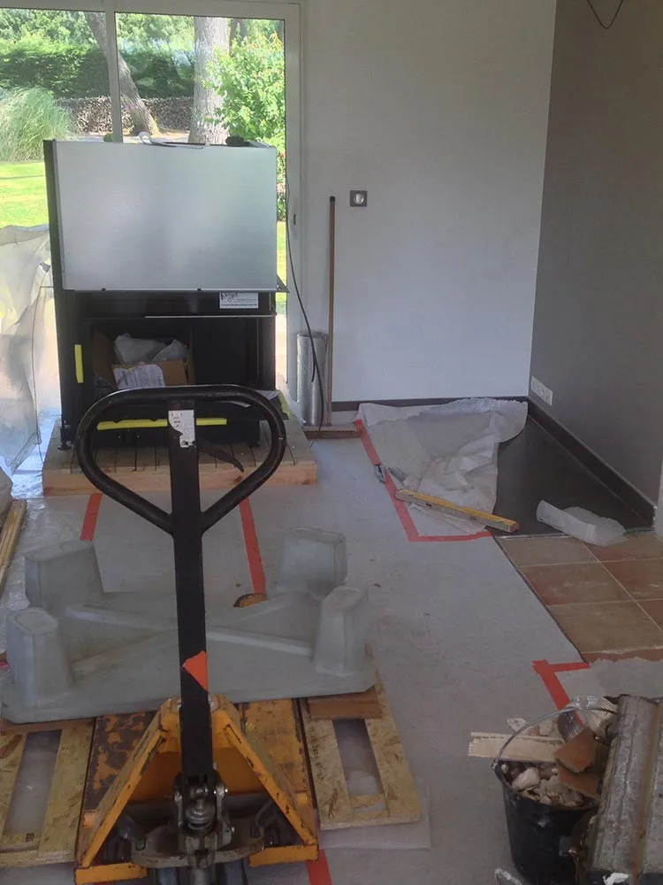 Installation insert bois Challans