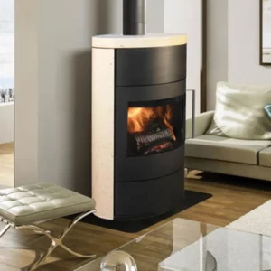 poele-a-bois-fifti-pierre-creme fonte flamme saint brevin les pins
