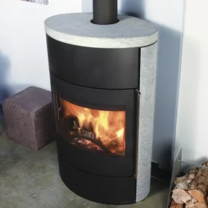 Poêle à bois Fonte Flamme Fifti Pierre Ollaire