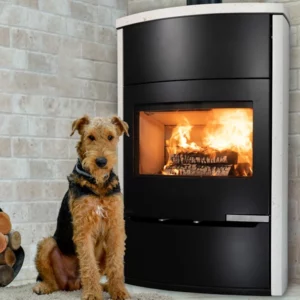 poele-a-bois-magma-pierre-creme fonte flamme