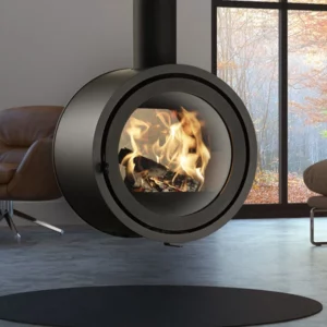 poele-a-bois-odin-tunnel-fixed-suspendu-au-plafond-Fonte-flamme