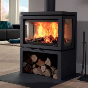 poele-a-bois-vidar-triple-medium-store fonte flamme