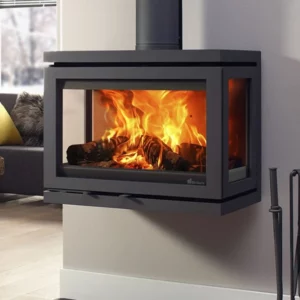 poele-a-bois-vidar-triple-medium-wall fonte flamme