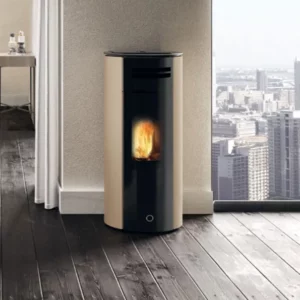 Poele-a-pellet-etanche-canalisable-Edilkamin-EK63-Spy-110-Evo flammes de jade