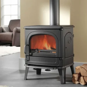 poele-a-bois-64-cb-laque-anthracite Fonte Flamme