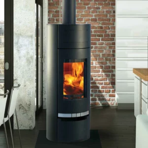 poele-a-bois-havana-acier-noir fonte flamme