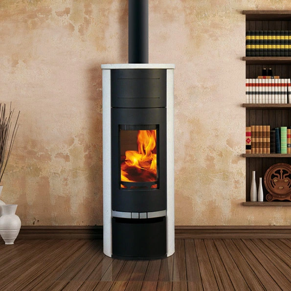 poele-a-bois-havana-pierre-creme fonte flamme
