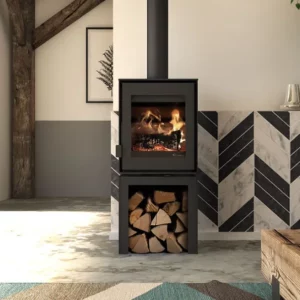 poele-a-bois-modivar-5-sur-bucher-droit Fonte Flamme