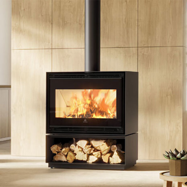 Poele a bois edilkamin chez Flammes de Jade